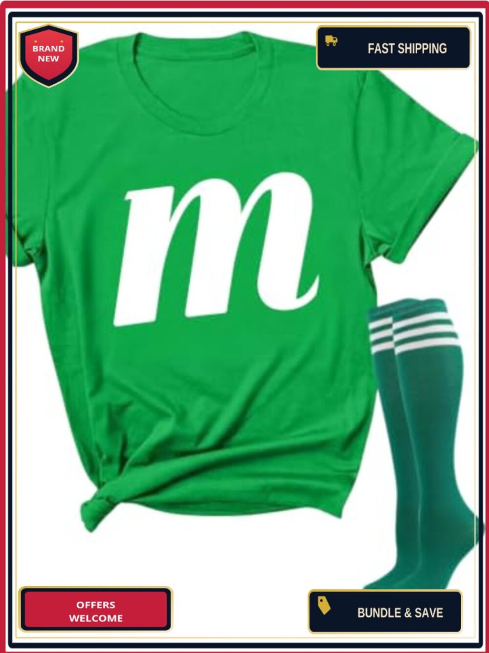 Womens Halloween Team T-Shirt Letter Print Crew Neck Short Sleeve